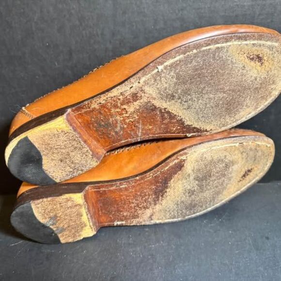 BASS Brown Leather Tassel Loafers Size 9.5 M [Shoe 250] main image 8
